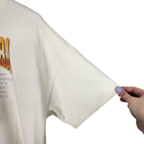 Kobe Bryant Shirt Mens Medium Butter Yellow BLACK MAMBA Tee NBA MVP Mpls 8 Laker - Picture 6 of 9